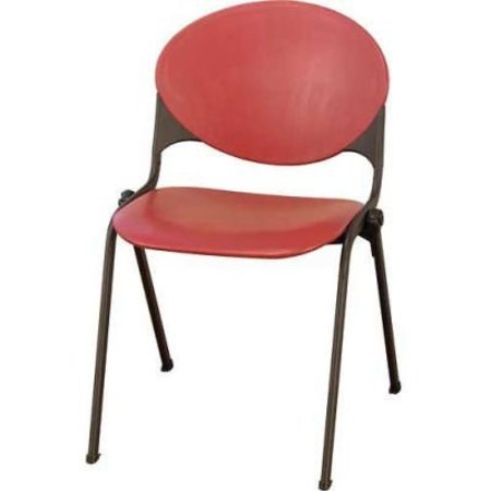 KFI KFI Plastic Stack Chair - Burgundy 2000-P07 BURGUNDY